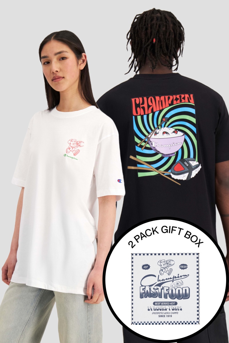 Champion Christmas Graphic Tee 2 Pack Mens T Shirt AUJX2N