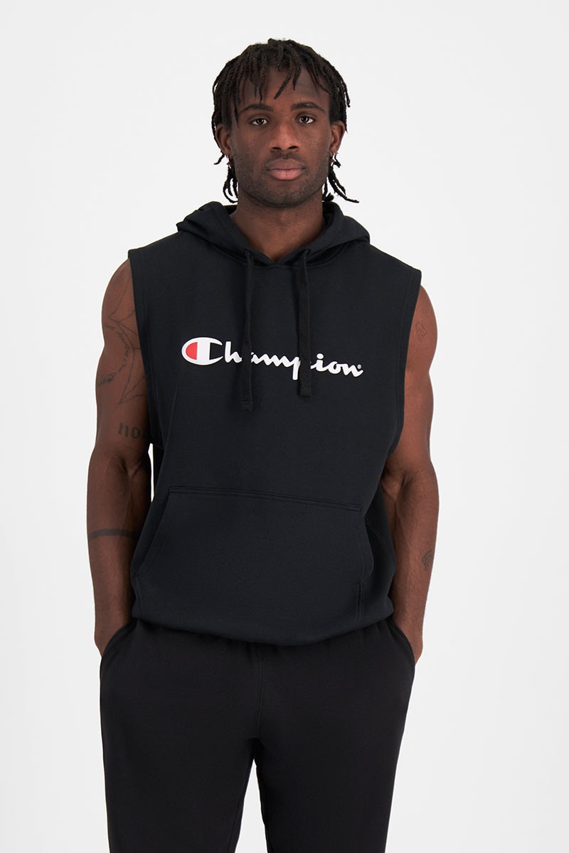 Sleeveless champion hoodie new arrivals