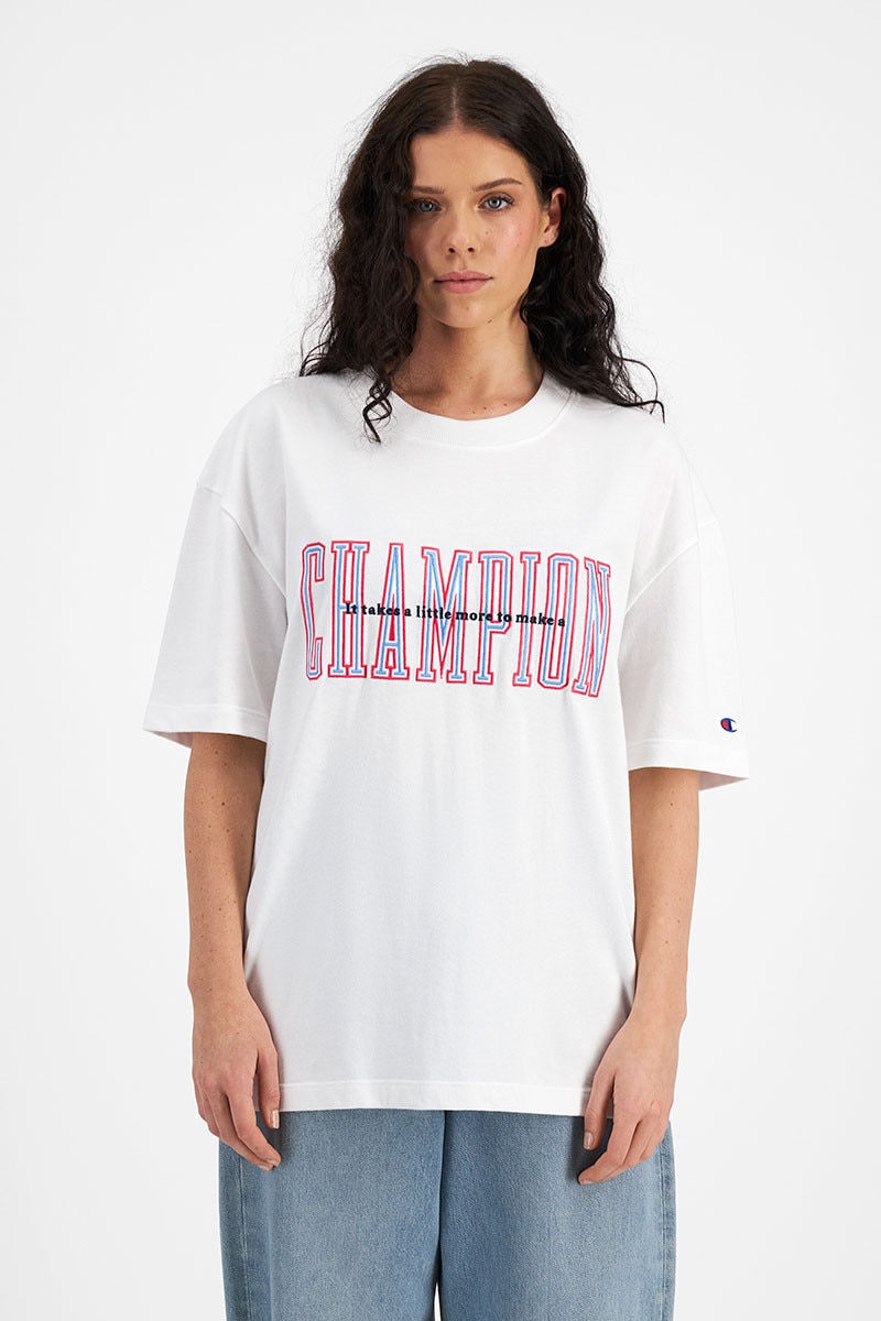 Champion Heritage 90S Logo Tee Mens T Shirt AUMPN