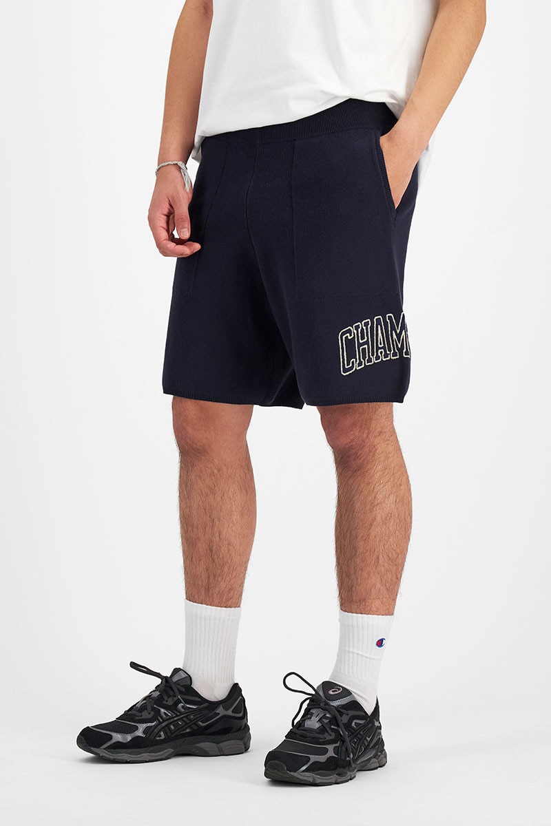 Champion knit shorts deals