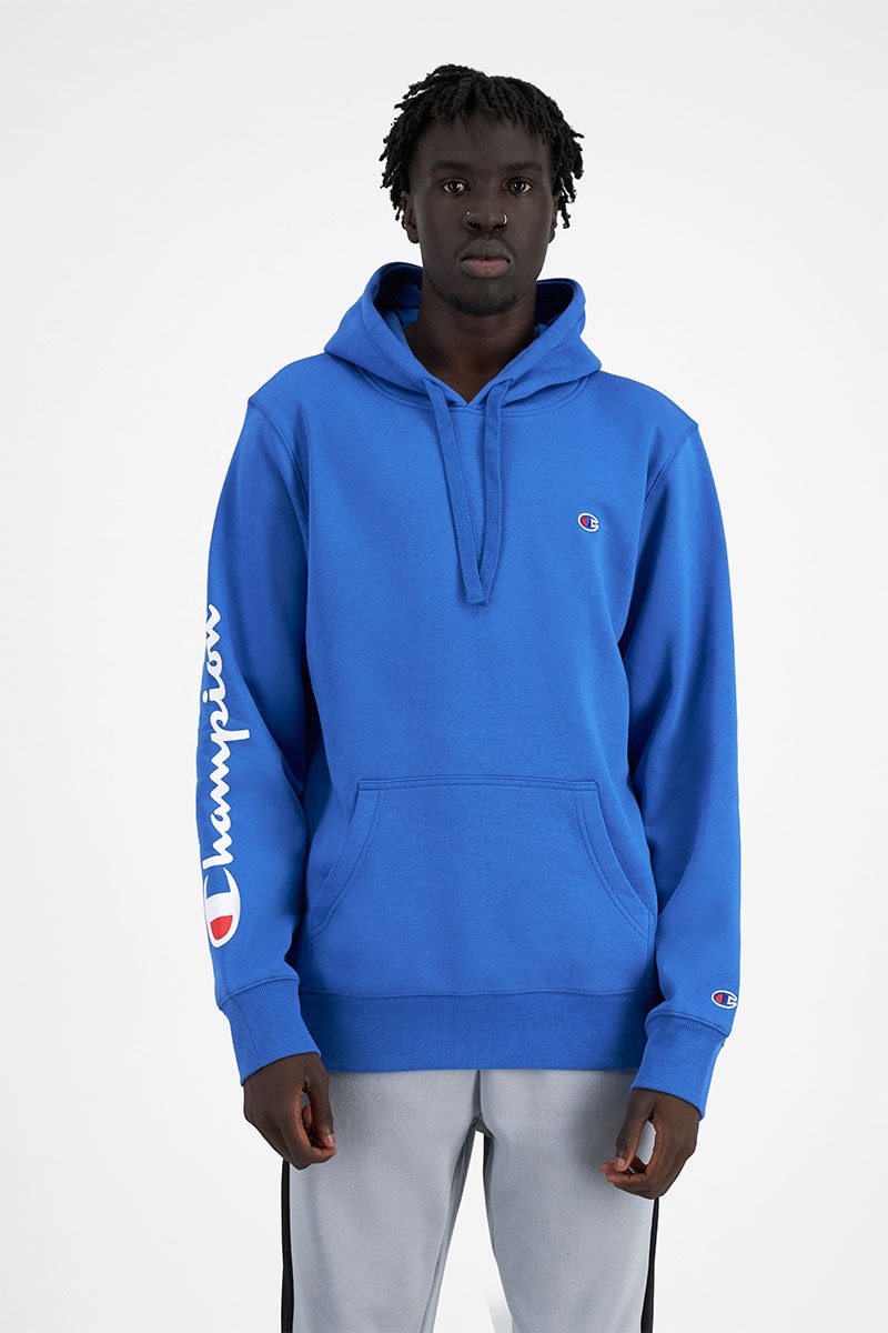Champion hoodie mens blue hotsell