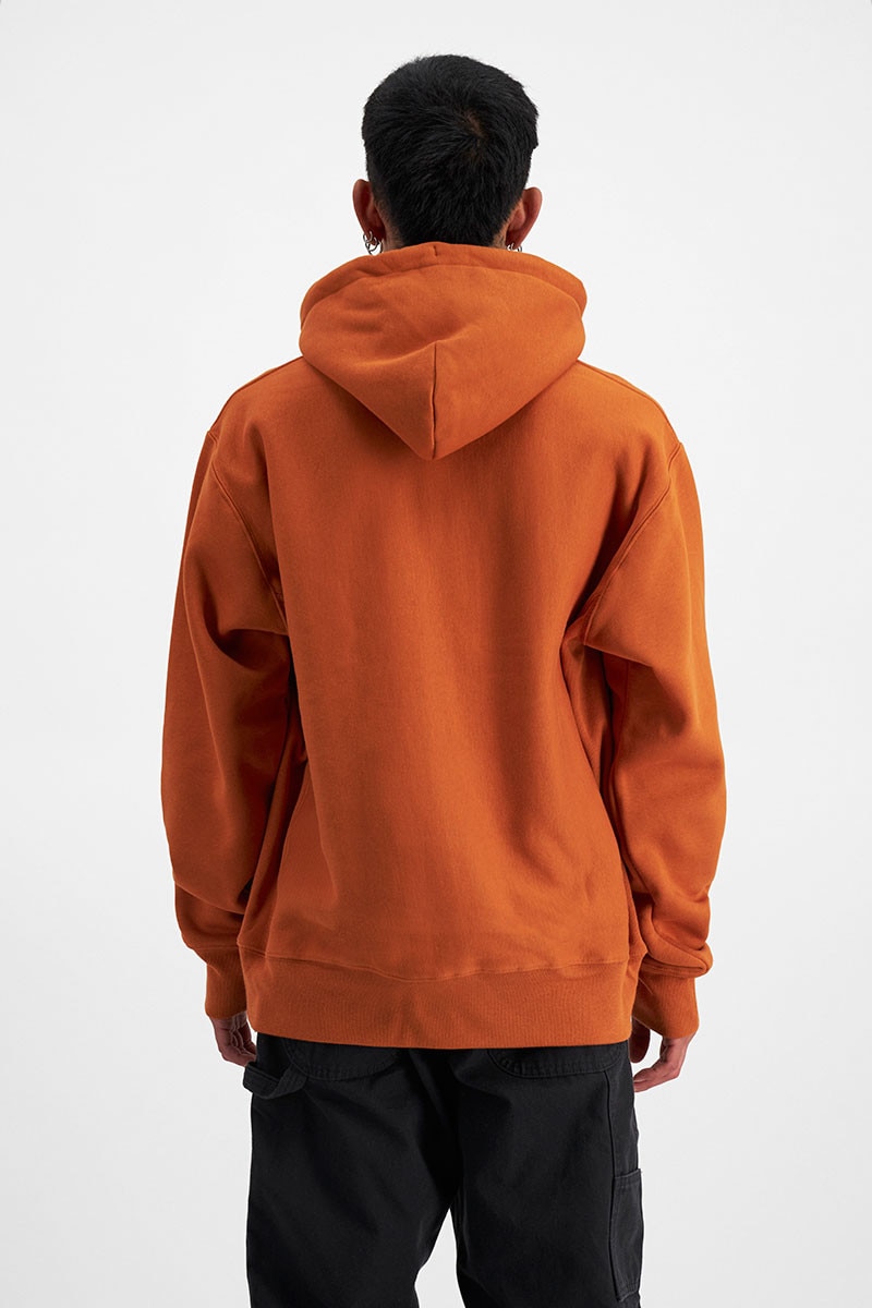 Champion reverse weave all over cursive script logo hoodie sales