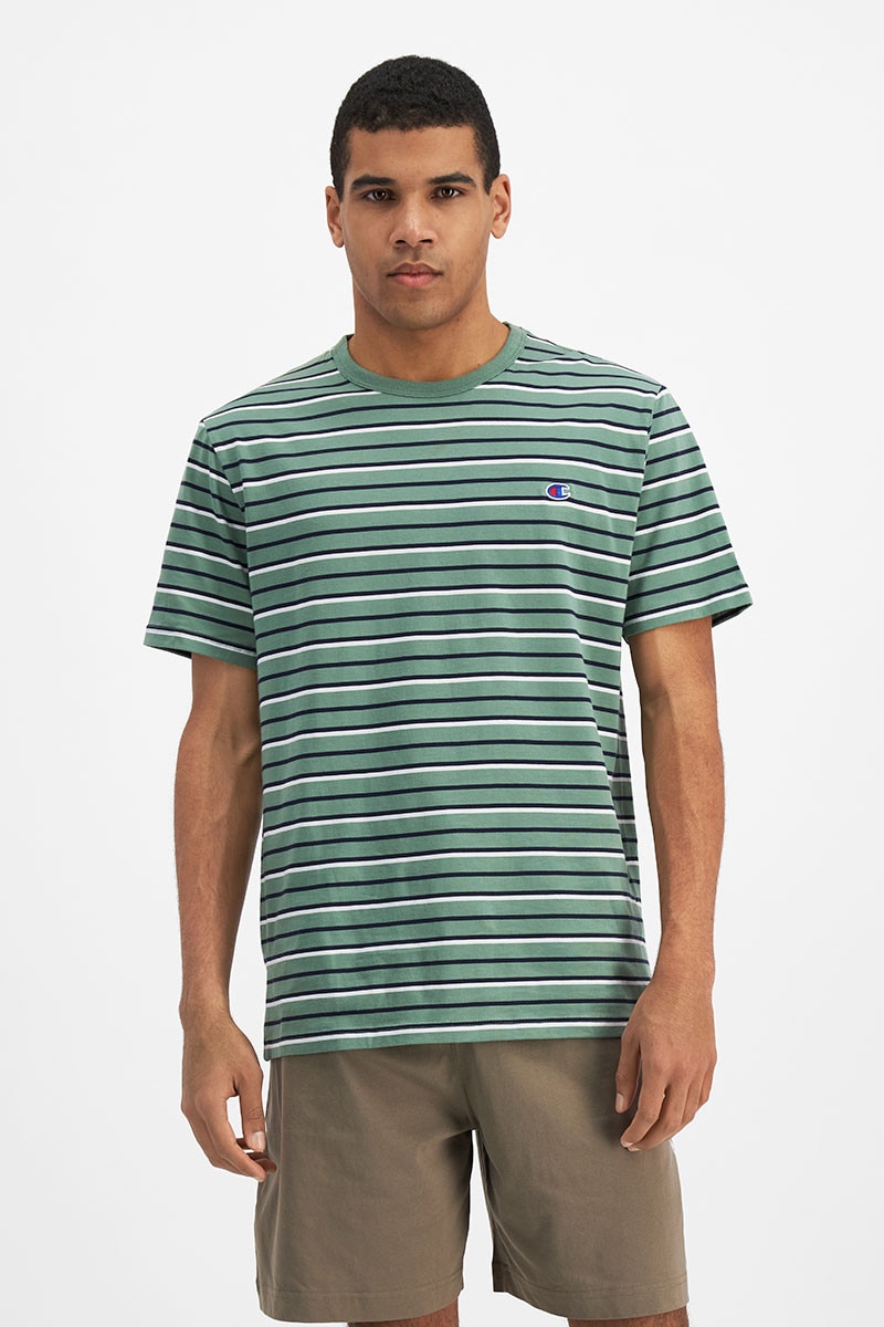 Champion Script Stripe Tee