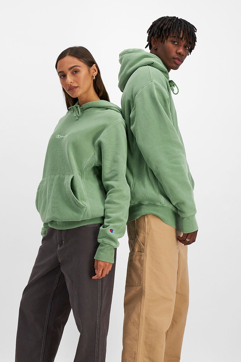 Champion reverse weave garment dye hoodie new arrivals