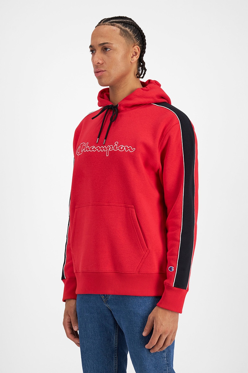 Champion red mens hoodie top
