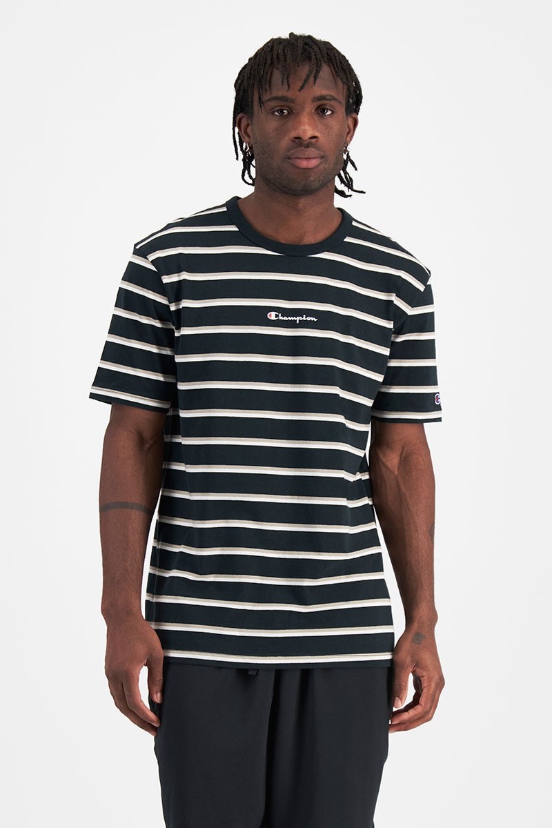 Champion t shirt stripe sales
