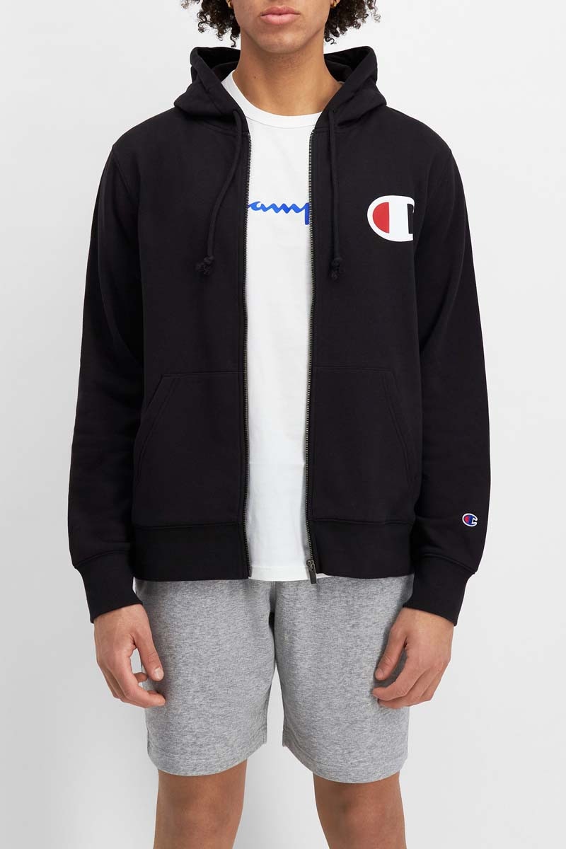 Champion c logo sherpa lined jacket shop