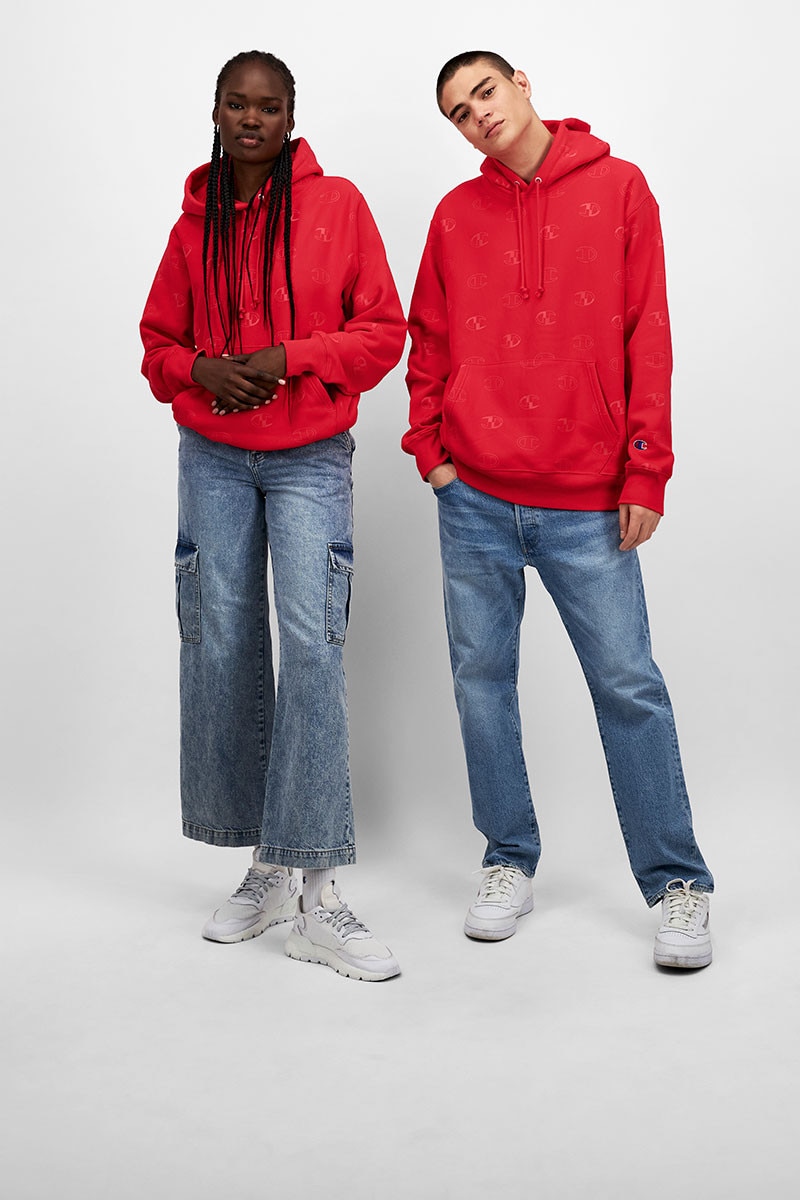 Champion monogram hoodie sales