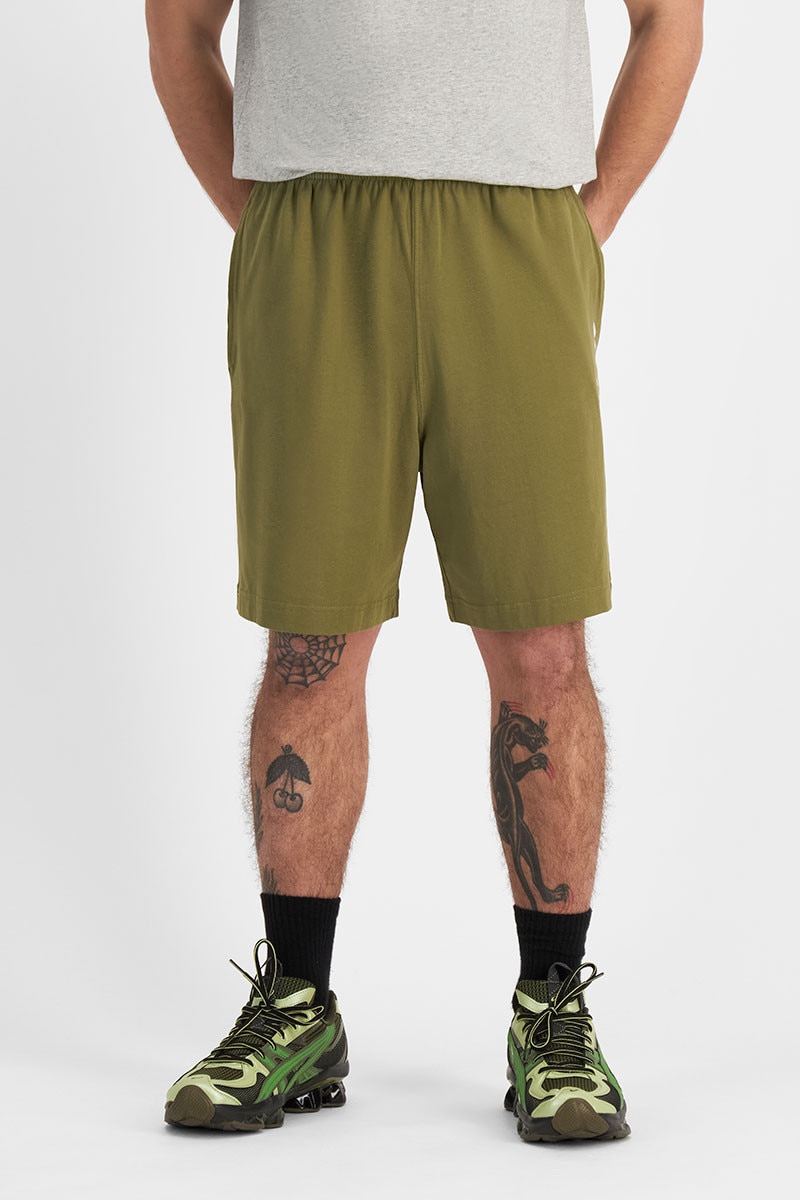 Champion script jersey shorts discount