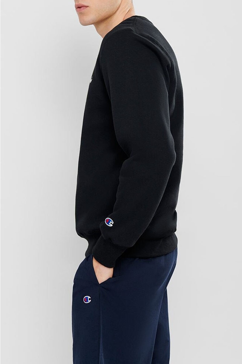 Champion tape script crew sweatshirt cheap
