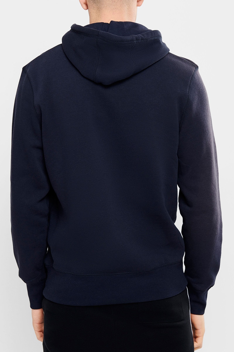 Champion all over print script boyfriend hoodie deals