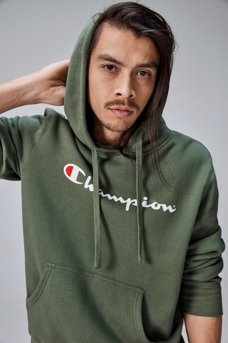 Champion metallic script hoodie hotsell