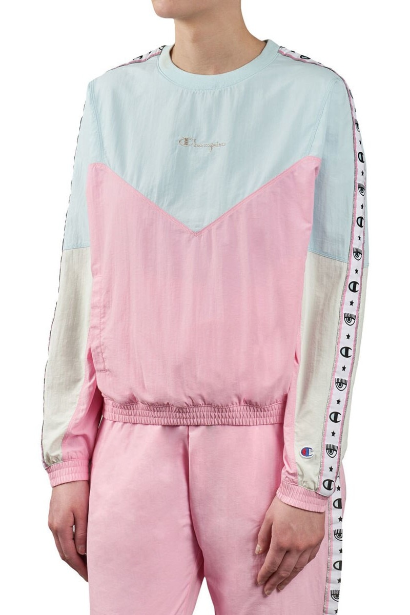 CHIARA FERRAGNI x Champion Nylon Crewneck Top