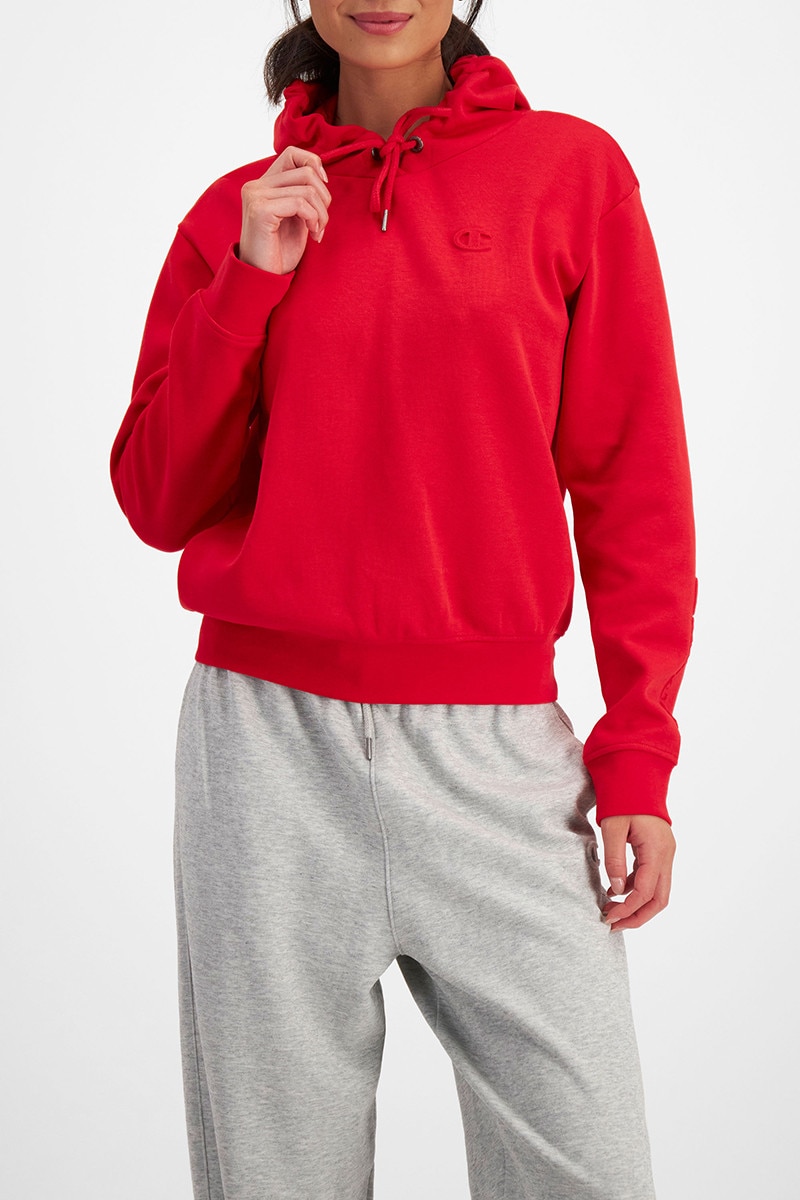 Red hoodie women's champion new arrivals