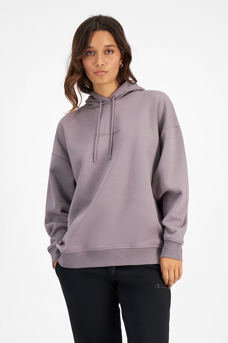 Champion script logo hoodie women's deals