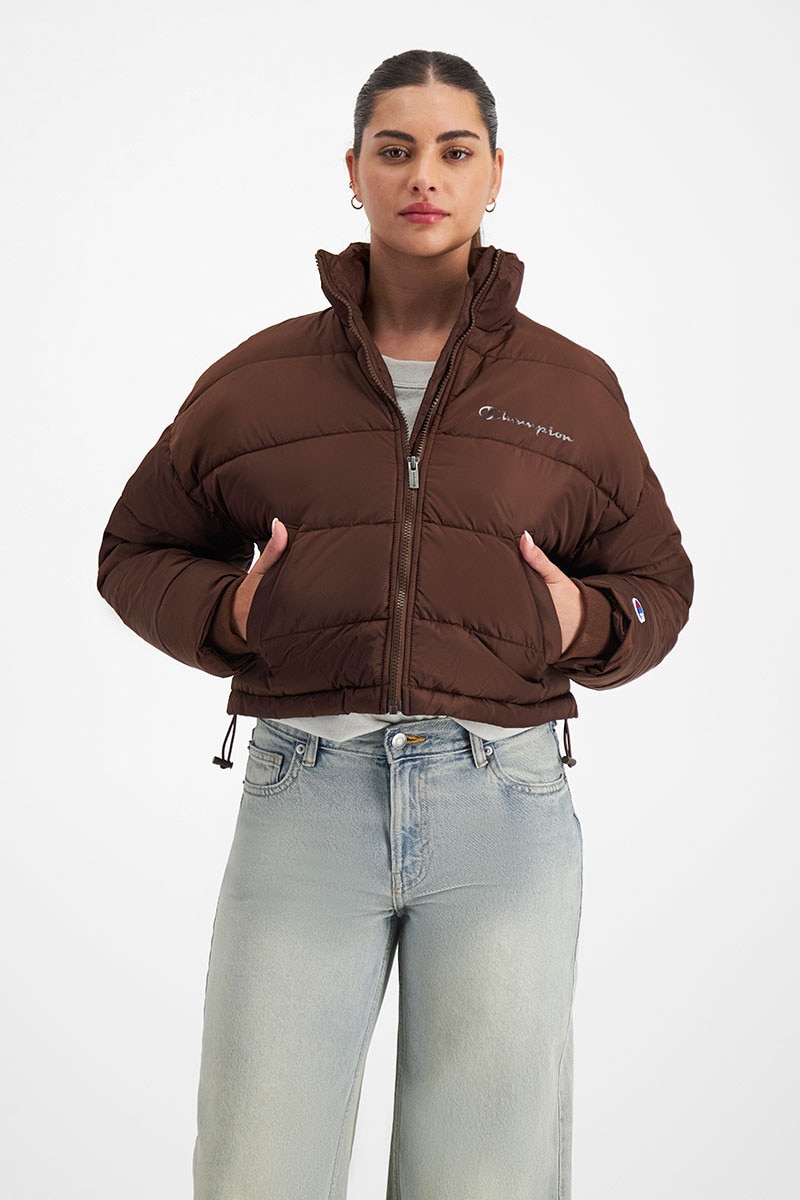 Champion cropped coaches jacket top