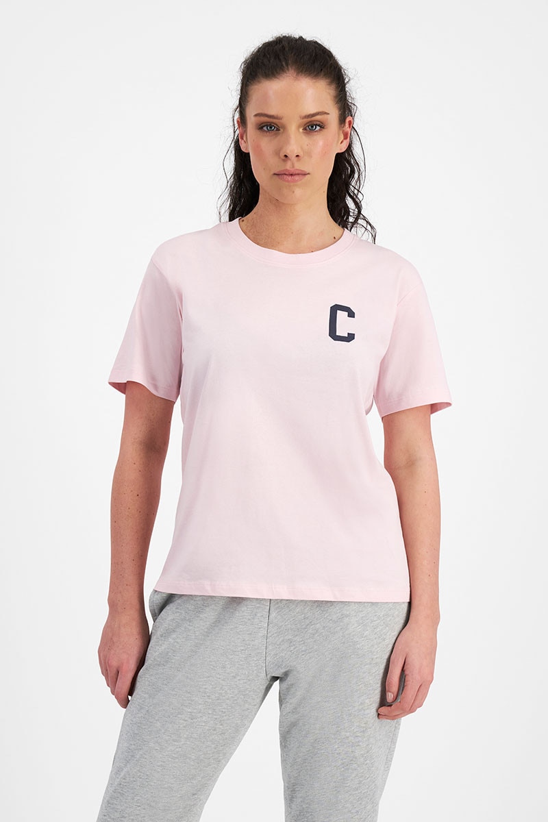 Pink champion shirt womens shop