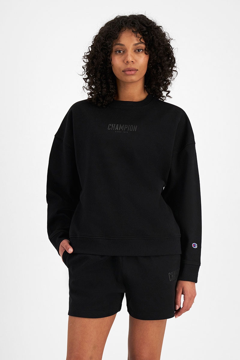 Champion crewneck sweatshirt black top