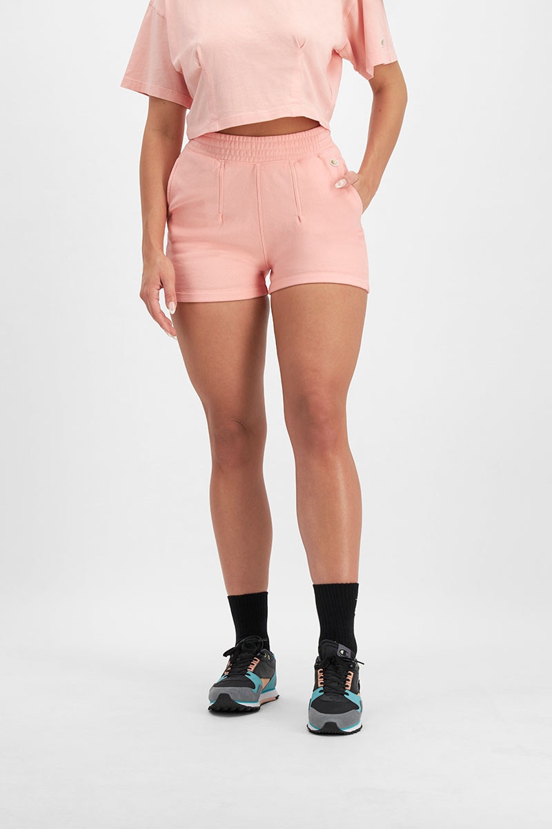 Reverse Weave Hi Waist Shorts