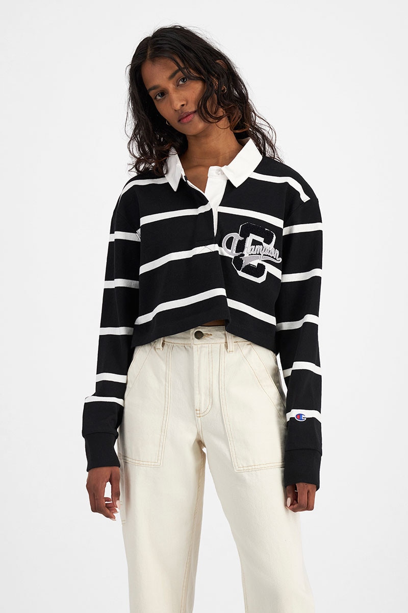 Womens cropped rugby top cheap
