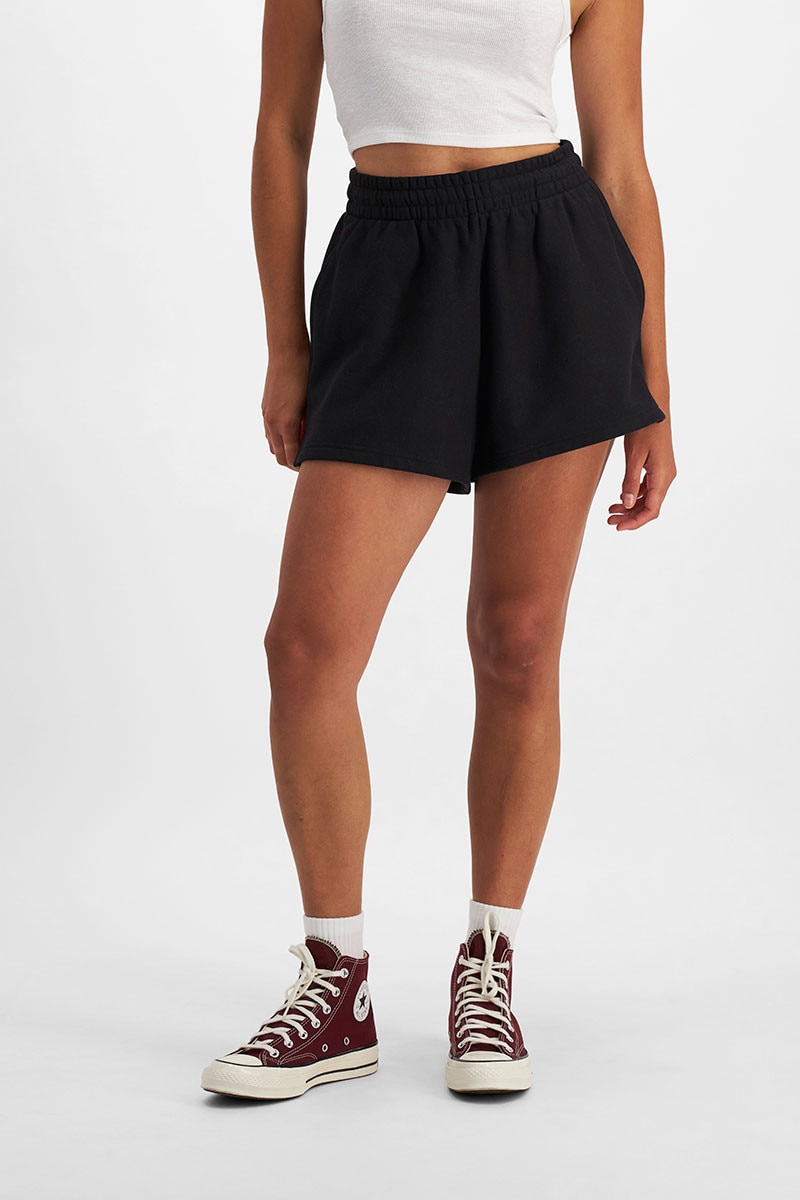 Champion reverse weave shorts womens hotsell