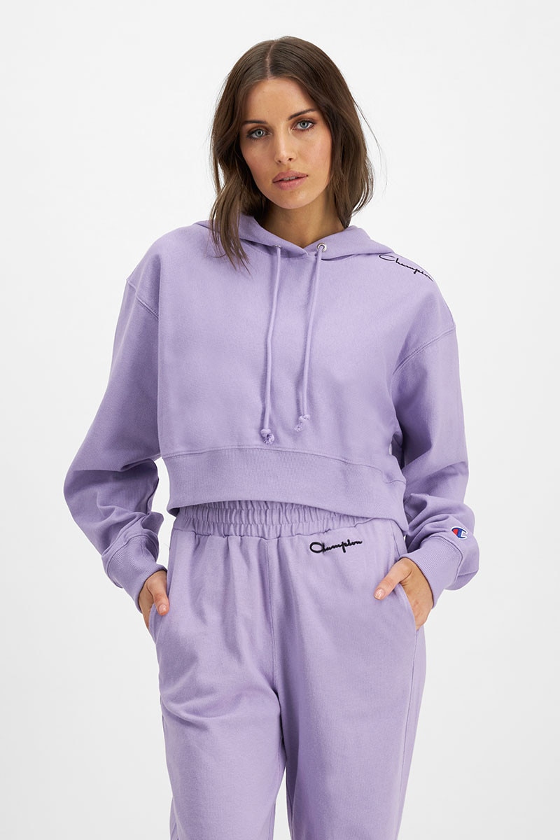 Champion womens cropped hoodie on sale