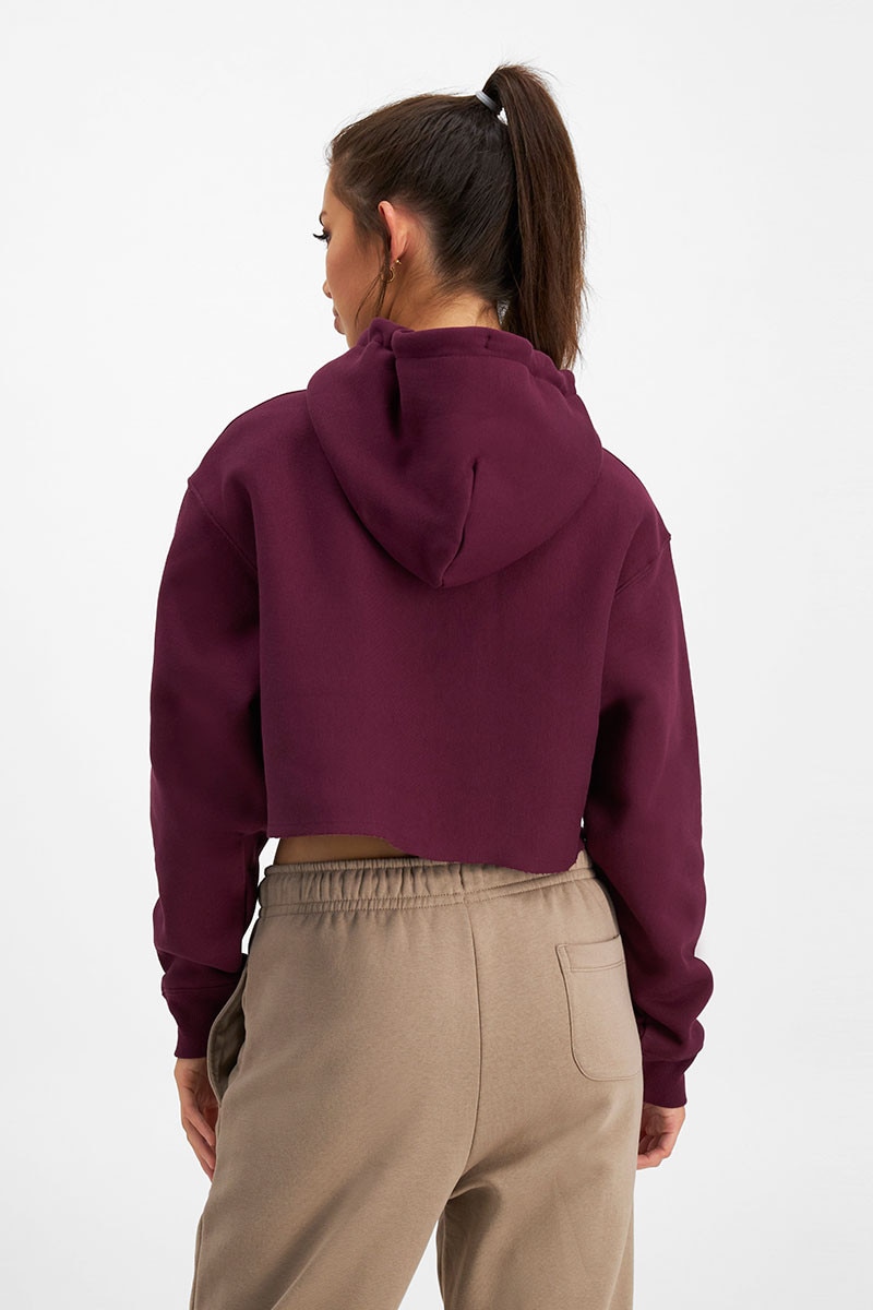 Champion reverse weave all over print cropped sweatshirt top