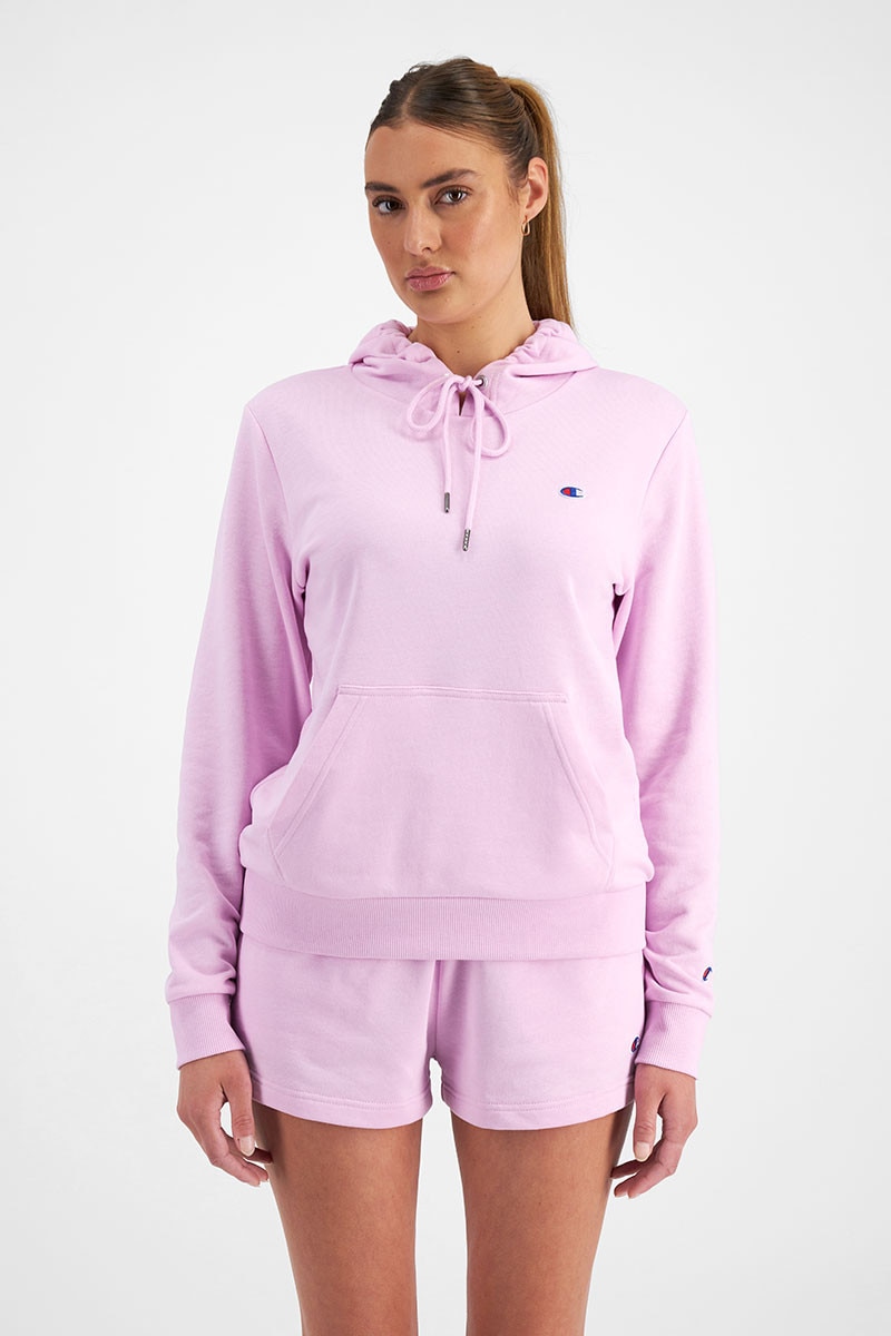 Champion pink hoodie womens hotsell