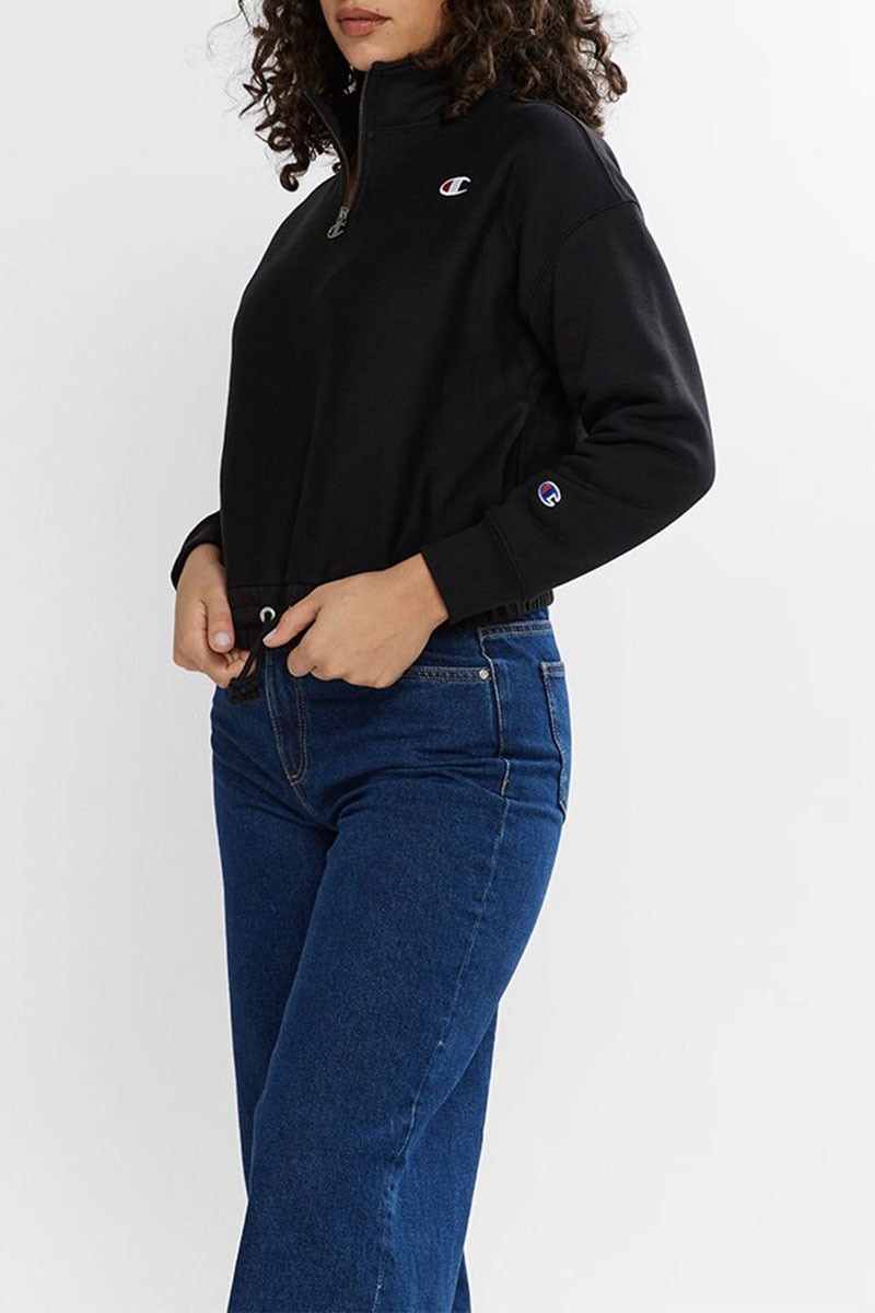 Reverse Weave Quarter Zip