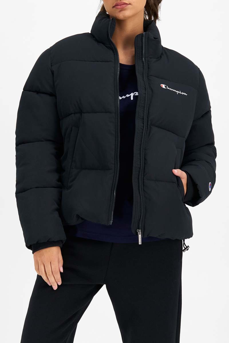 Champion puffer jacket black hotsell