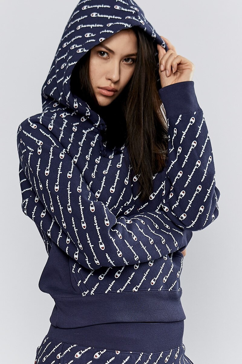 Champion reverse weave graphic hoodie hot sale