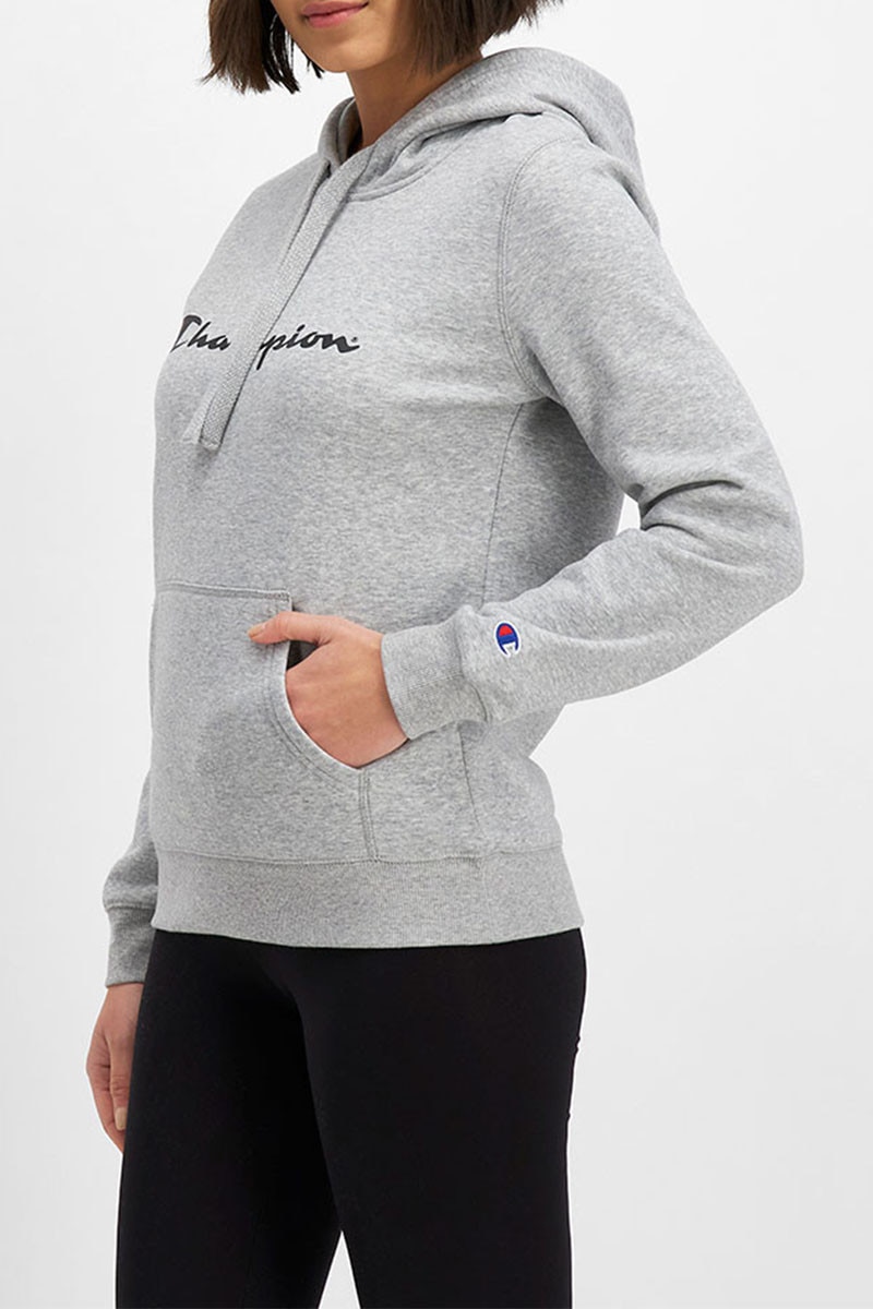 Champion eco triple script hoodie sweatshirt deals