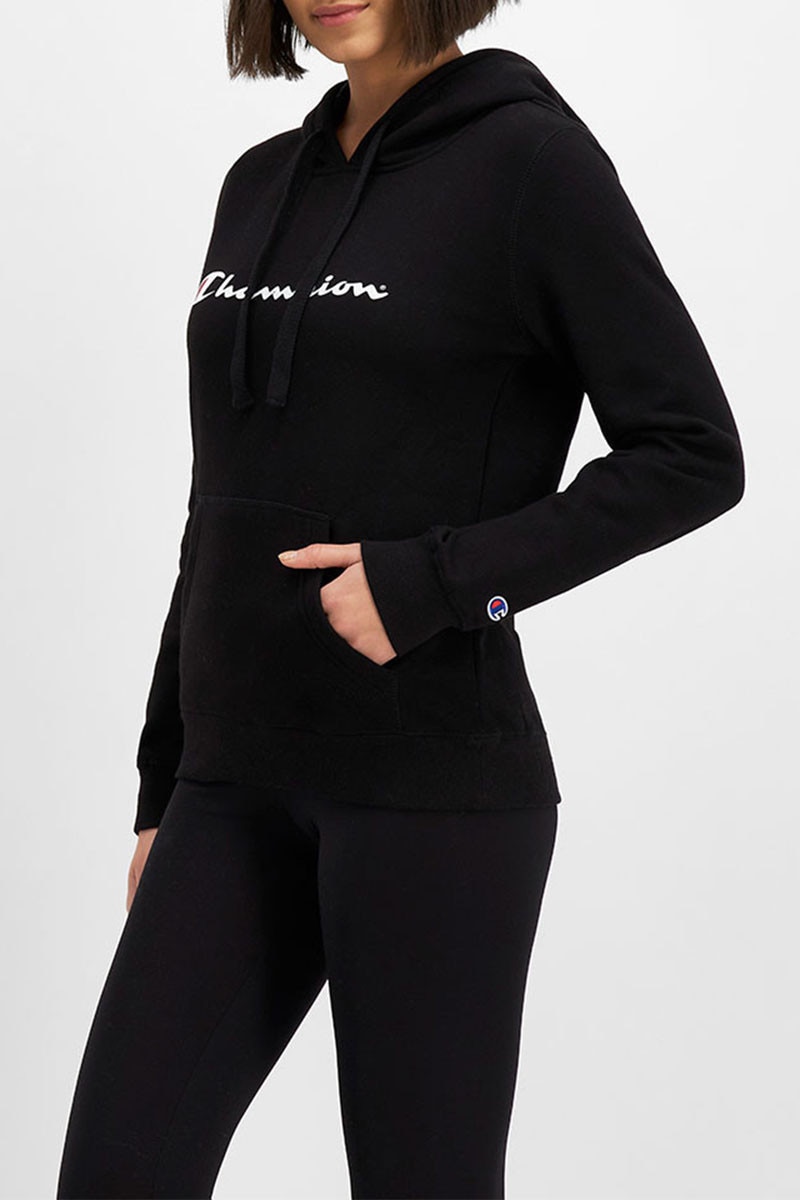 Black hoodie women's champion 2025