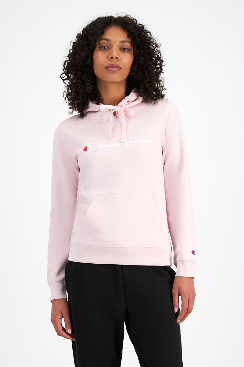 Champion pink womens hoodie sale