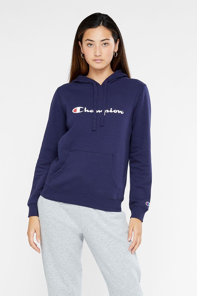 Champion script hoodie women's shop