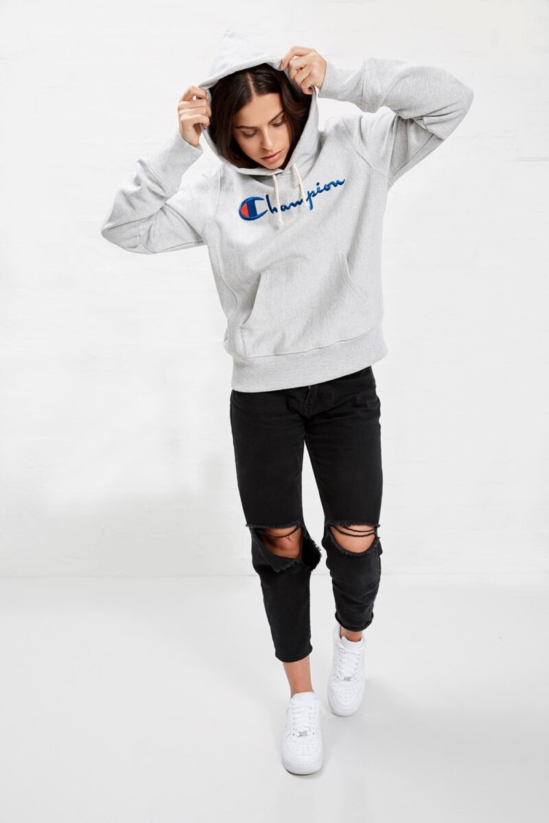 Reverse Weave Hooded Sweatshirt