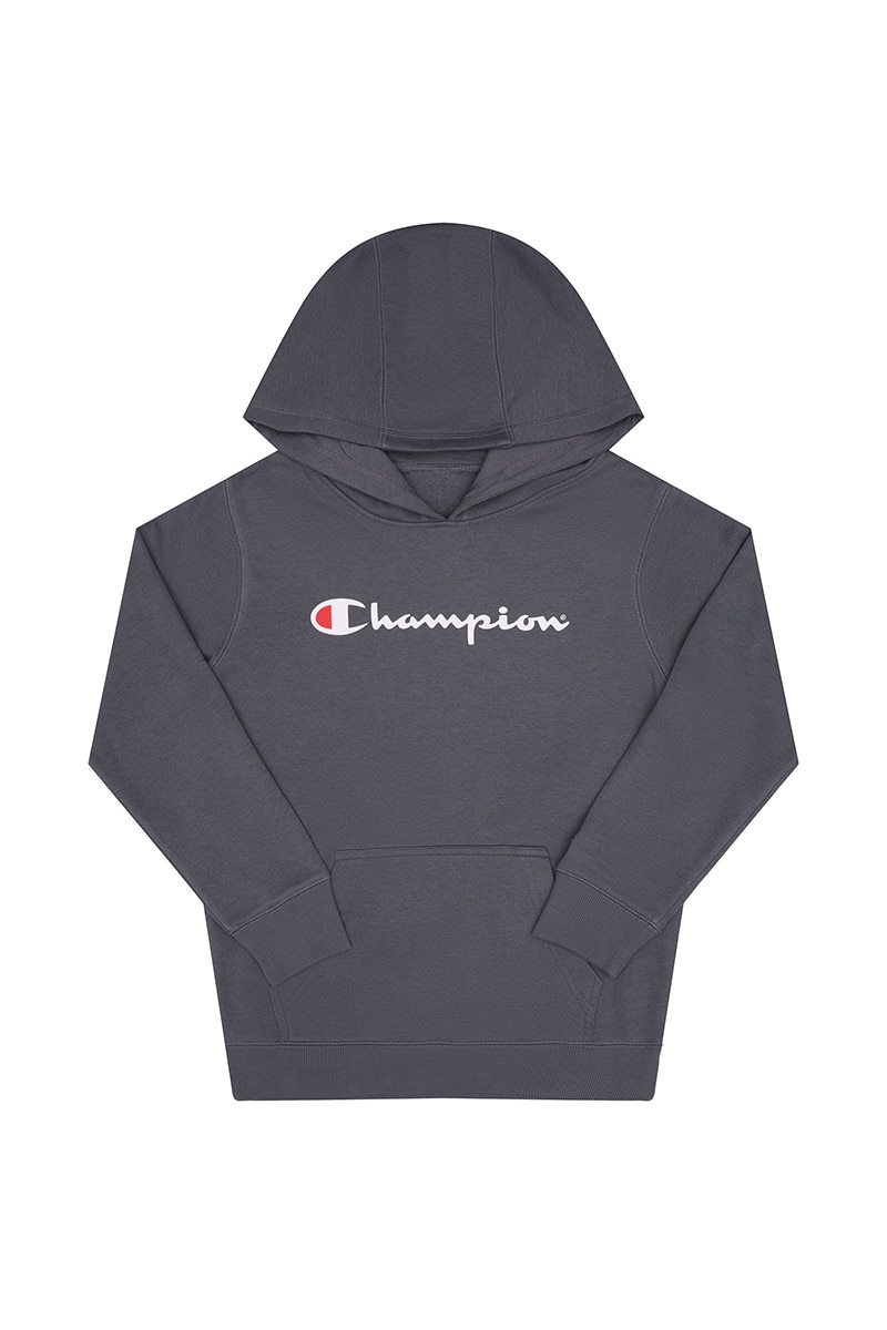 Champion hoodie with words on sleeve shop