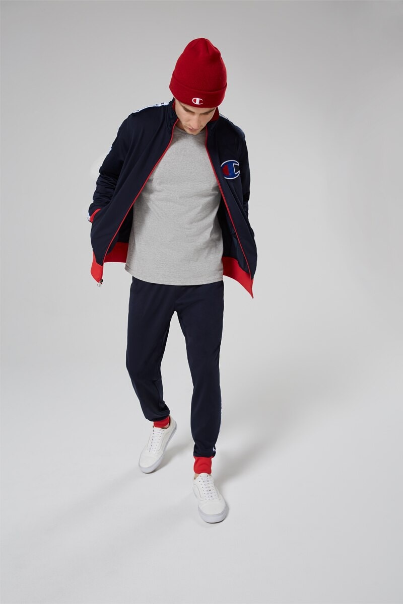 Champion men's track jacket clearance