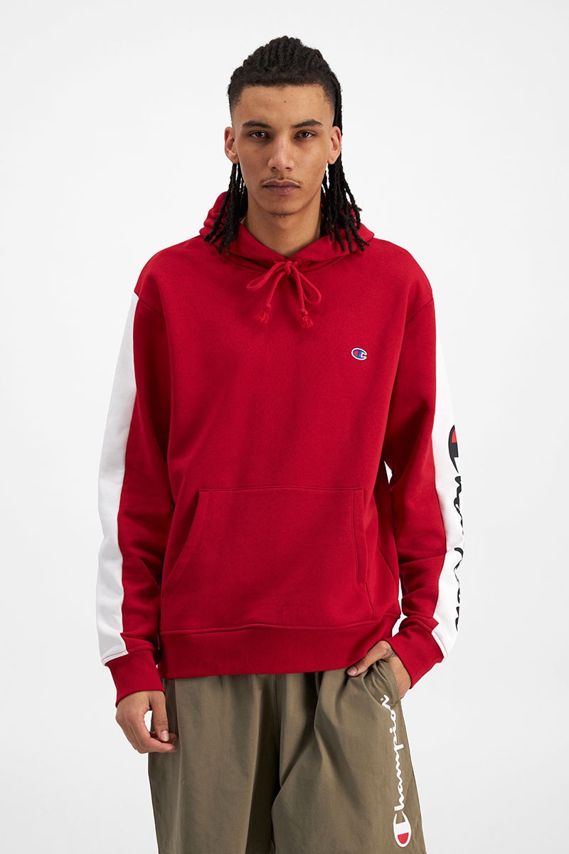 Champion red hoodie online