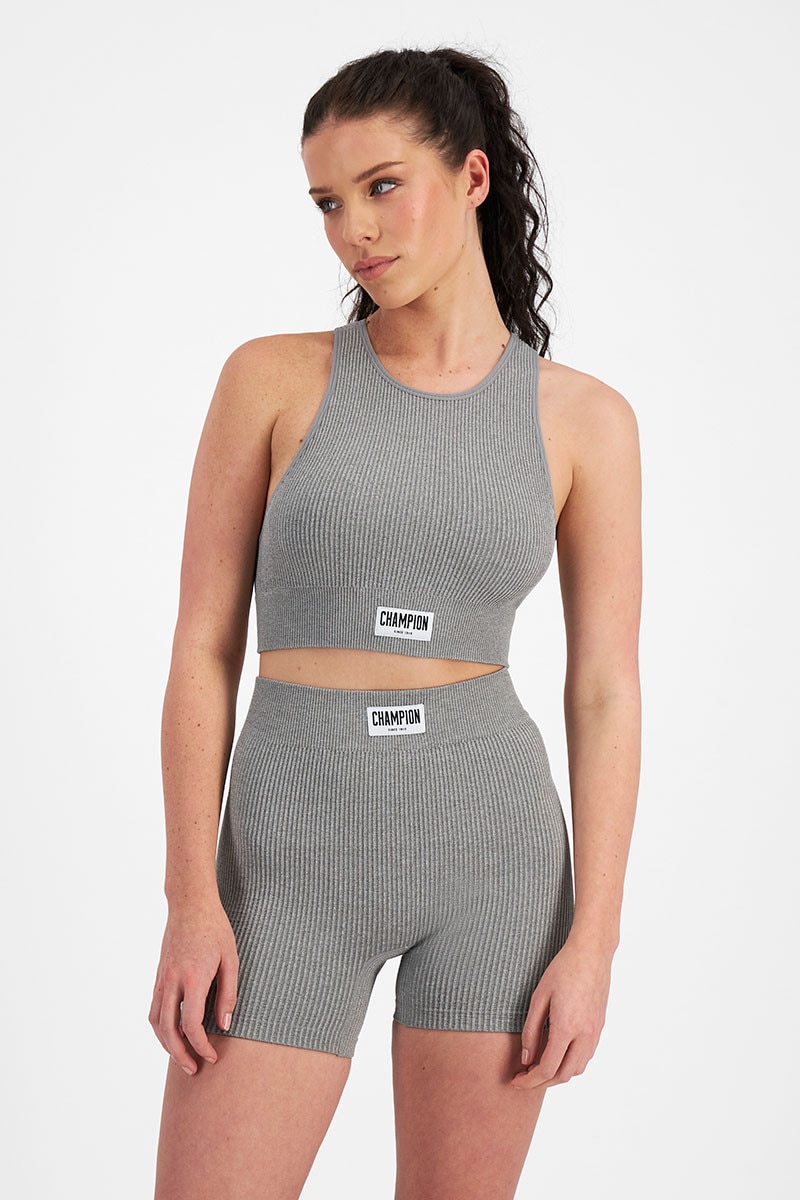 Seamless Rib Racer Crop