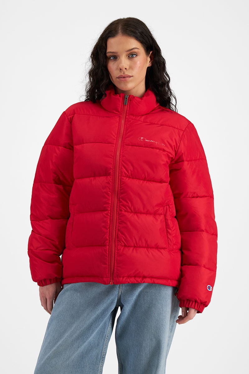 Champion red deals bubble jacket