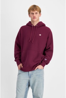 Champion men's reverse weave pullover hood print top
