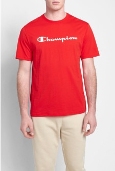 Jockey Script Short Sleeve Tee Vermilion
