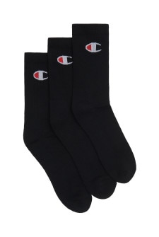 Champion Sport Crew 3 Pack Black SXQE3N BLK