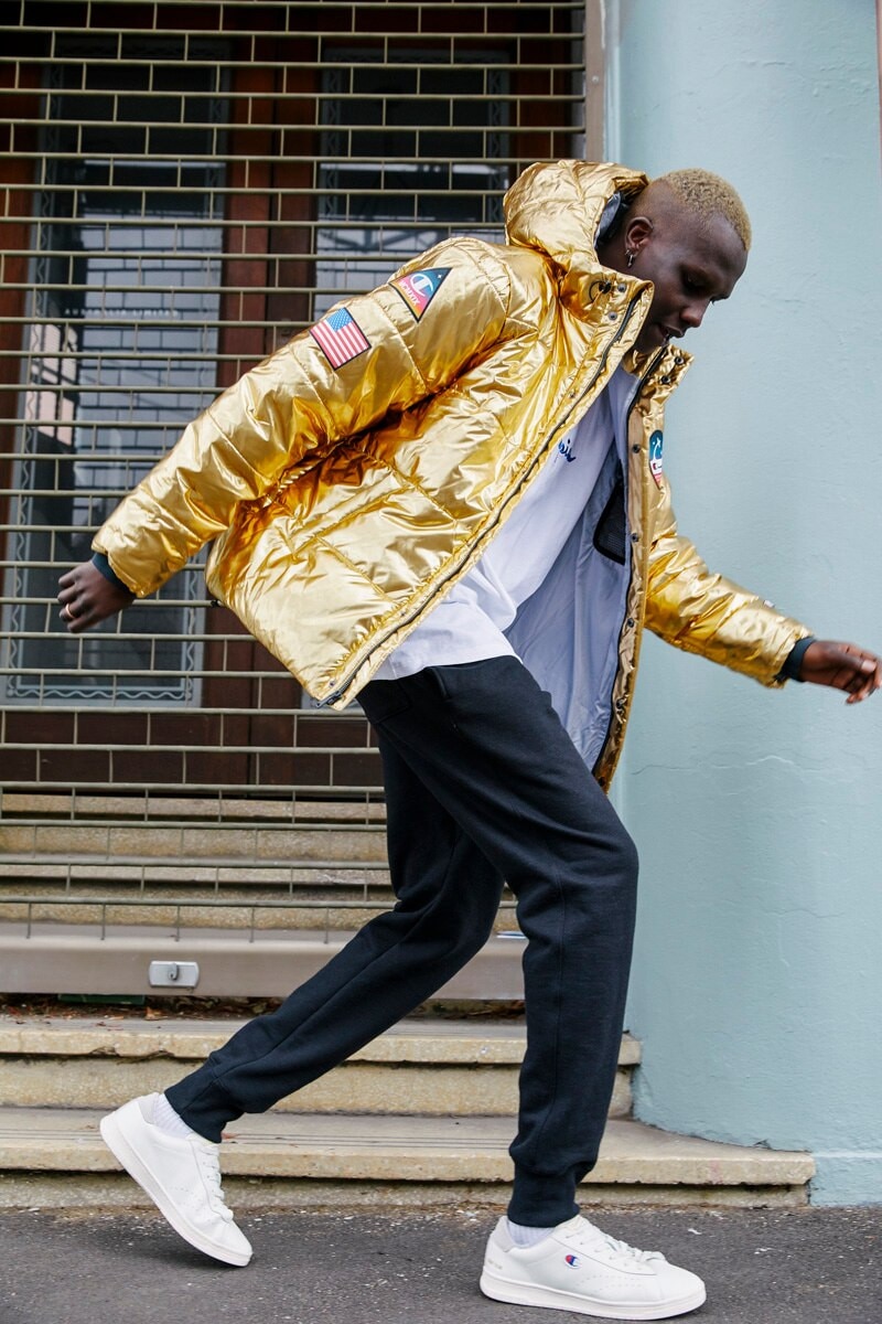 Nasa metallic puffer jacket discount