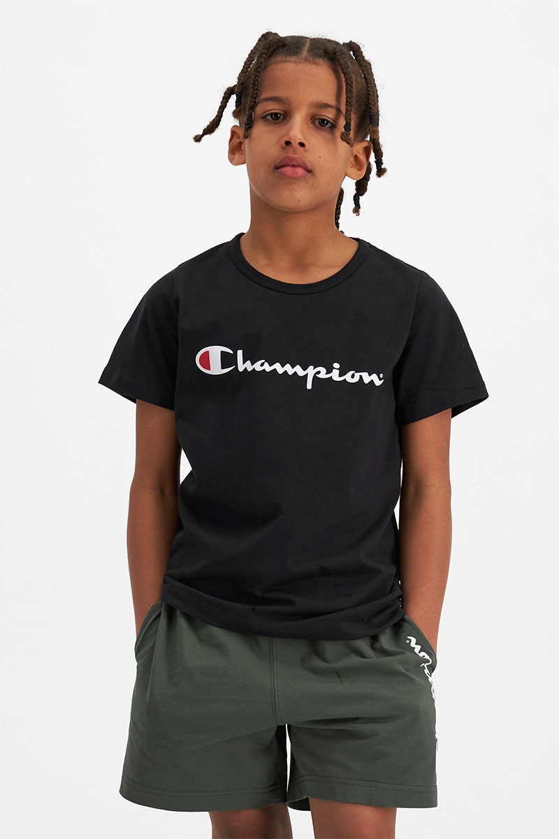 CHAMPION Boys Script Jersey Short | KX8VN