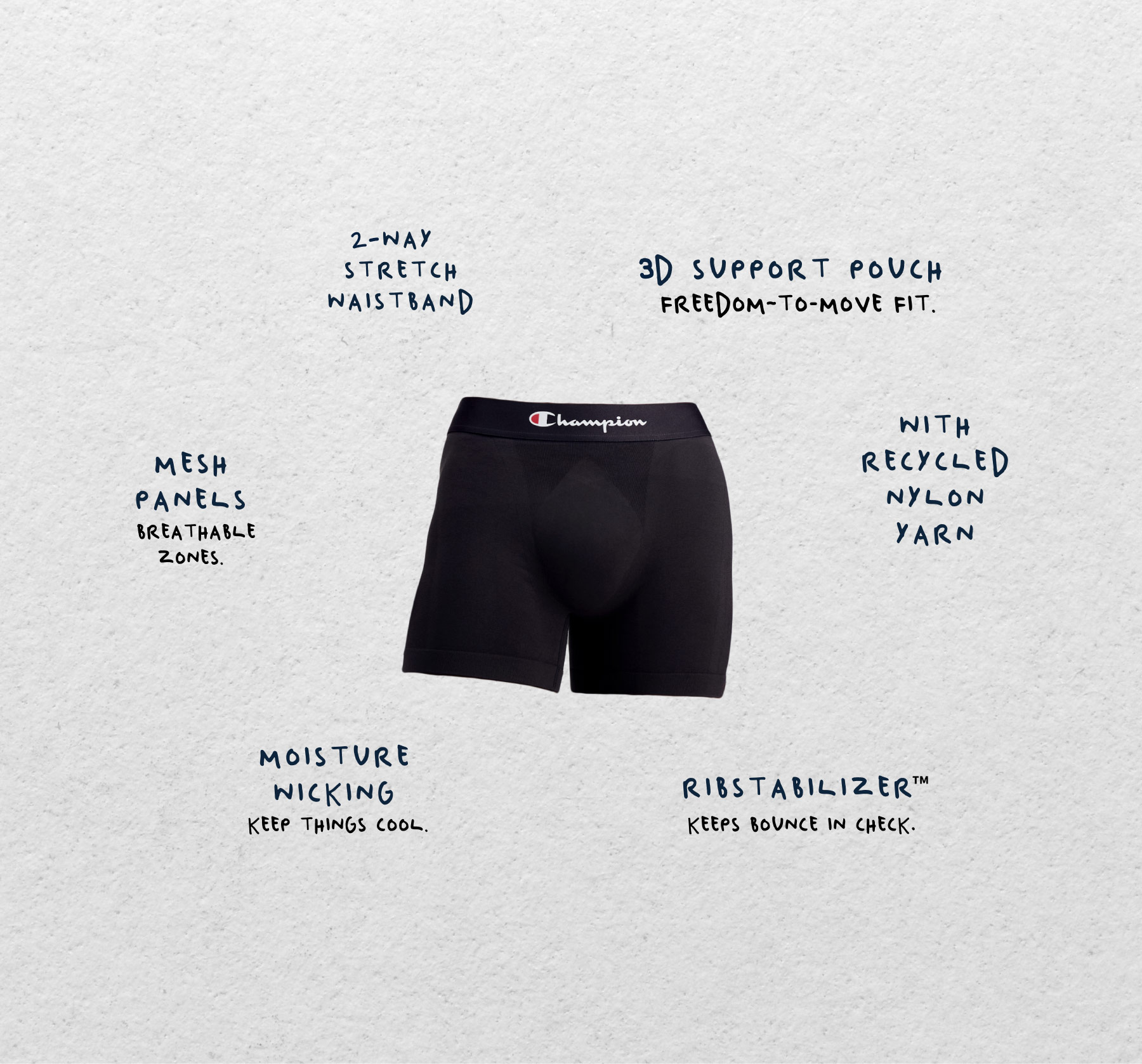 Champion smart deals temp underwear