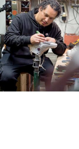 Joshua Marin. Location: United States. Craft: Cobbling. What they Champion: Sustainability.