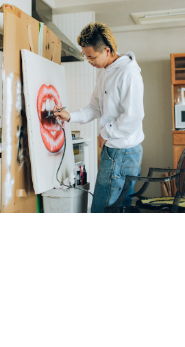 Ryota Daimon. Location: Japan. Craft: Artist and skateboarder. What they Champion: Self-Expression.