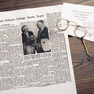 1920 - The first partnership with the University business begins.